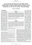 Local economic development and public-private partnerships in Greece: some empirical evidence from enterprises of the city of Larissa, Thessaly region