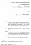 Les causalités circulaires et cumulatives. Le cas de l'Espagne : 1955-1987