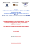 Comment les acteurs co-construisent-ils la norme "agriculture biologique" dans la zone euro-méditerranéenne ? Le(s) dessein(s) d'une agriculture durable méditerranéenne