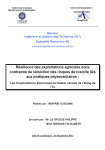 Résilience des exploitations agricoles sous contrainte de réduction des risques de toxicité liés aux pratiques phytosanitaires