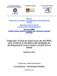 Diagnostic et mise en place du jeu de rôle WAG pour le test et la simulation des stratégies de développement rural au bassin versant d'oum Zessar [Tunisie]