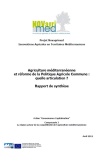 Agriculture méditerranéenne et réforme de la Politique Agricole Commune : quelle articulation ? Rapport de synthèse