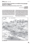 Transformations foncières et évolution des paysages agraires en Algérie