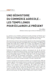 Une géo-histoire du commerce agricole : les temps longs pour éclairer le présent