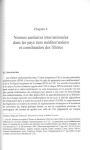 Normes sanitaires internationales dans les pays tiers méditerranéens et coordination des filières