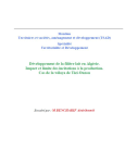 Développement de la filière lait en Algérie. Impact et limite des incitations à la production