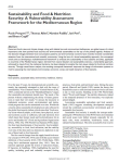 Sustainability and food & nutrition security: a vulnerability assessment framework for the Mediterranean region