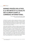 Normes privées relatives à la sécurité et à la qualité des aliments dans le commerce international