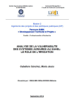 Analyse de la vulnérabilité des systèmes agraires au Sahel