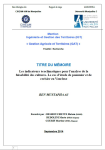 Les indicateurs écoclimatiques pour l'analyse de la faisabilité des cultures