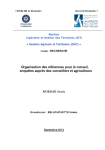 Organisation des références pour le conseil. Enquêtes auprès des conseillers et agriculteurs