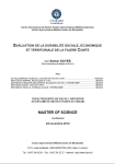 Evaluation de la durabilité sociale, économique et territoriale de la filière Comté