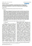 Analysis of the sustainability of agricultural farms through agri-environmental indicators at the level of biodiversity and landscape