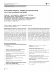 Correlation studies on nitrogen for sunflower crop across the agroclimatic variability