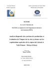 Analyse diagnostic des systèmes de production et évaluation de l’impact de la crise syrienne sur les exploitations agricoles de la région du Laboué et Nabi Osman – Bekaa (Liban)