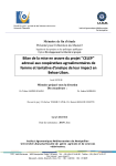 Bilan de la mise en oeuvre du projet "CELEP" adressé aux coopératives agroalimentaires de femme et tentative d'analyse de leur impact en Bekaa (Liban)