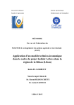 Application d’un modèle technico-économique dans le cadre du projet kafalat Arbres dans la région de la Békaa (Liban)