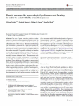 How to measure the agroecological performance of farming in order to assist with the transition process