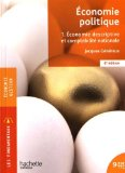 Economie politique : 1. économie descriptive et comptabilité nationale