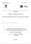 Estimation de l'importance des services des écosystèmes humides pour les populations et visiteurs des communes du parc national d'El Kala dans le nord-est de l'Algérie