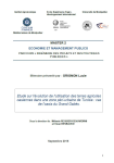 Etude sur l'évolution de l'utilisation des terres agricoles oasiennes dans une zone péri-urbaine de Tunisie