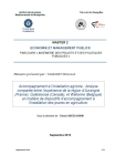 Accompagnement à l’installation agricole : analyse comparée entre l’expérience de la région d’Auvergne (France), Québécoise (Canada), et Wallonne (Belgique) en matière de dispositifs d’accompagnement à l’installation des jeunes en agriculture