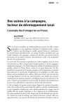 Des usines à la campagne, facteur de développement local