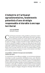 Aménagement du territoire, politiques industrielles et milieu rural