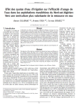 Effet des quotas d’eau d’irrigation sur l’efficacité d’usage de l’eau dans les exploitations maraîchères du Nord-est Algérien