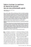 Explorer et partager. Les expériences de réduction des pesticides dans une revue professionnelle agricole