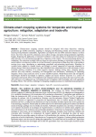 Climate-smart cropping systems for temperate and tropical agriculture: mitigation, adaptation and trade-offs