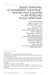 Design territorial et changement climatique : innover pour s’adapter à une ressource en eau incertaine