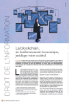 La blockchain, un bouleversement économique, juridique voire sociétal