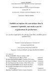 Stabilité ou rupture des conventions dans le commerce équitable, une analyse par les organisations de producteurs. Le cas des coopératives de café du Costa Rica certifiées par le système FLO