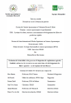 Evaluation de la durabilité et des processus d’adaptation des exploitations agricoles familiales en lien avec les ressources en eau souterraine et le développement des filières agricoles : cas de la plaine du Saïs (Maroc)