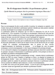 Du développement durable à la performance globale : quelle maturité de pratiques chez les prestataires logistiques marocains ?