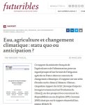 Eau, agriculture et changement climatique : statu quo ou anticipation ?