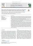 Improvement of the irrigation performance in Water Users Associations integrating data envelopment analysis and multi-regression models