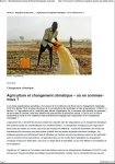 Agriculture et changement climatique