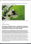 Agriculture intelligente face au changement climatique