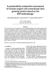 A sustainability comparative assessment of Tunisian organic and conventional olive growing systems based on the AHP methodology