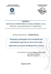 Evaluation participative de la durabilité des exploitations agricoles en zone semi-aride