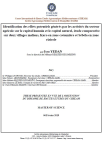 Identification des effets potentiels générés par les activités du secteur agricole sur le capital humain et le capital naturel