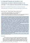 Le dispositif français de transition vers l’économie circulaire institutionnalise-t-il un concept ? Une analyse transversale de discours