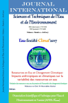 Journal International Sciences et Technique de l’Eau et de l’Environnement, vol. 2, n. 2 - Avril 2017 - Eau-Société-Climat’2017. Ressources en eau et changement climatique: impacts anthropiques et climatiques sur la variabilité des ressources en eau. Évaluation des ressources en eau sous les pressions de l'humanité et des changements climatiques