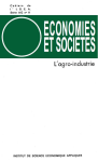 Economies et sociétés, n. 11-12