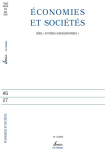 Economies et sociétés, n. 5