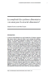 La complexité des systèmes alimentaires : un atout pour la sécurité alimentaire?