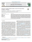 Prediction of applied irrigation depths at farm level using artificial intelligence techniques