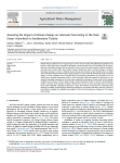 Assessing the impact of climate change on rainwater harvesting in the Oum Zessar watershed in Southeastern Tunisia